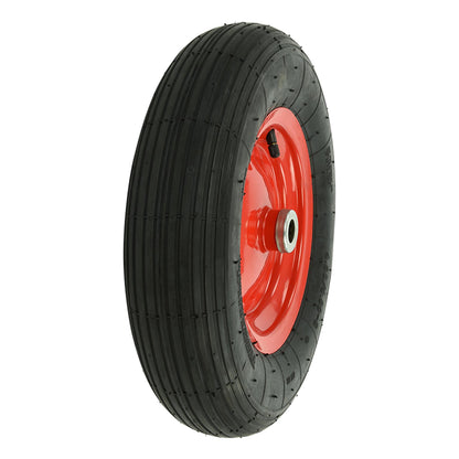 Luftreifen Metallfelge/rot 16" 4.00-8