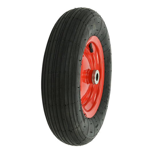 Luftreifen Metallfelge/rot 16" 4.00-8