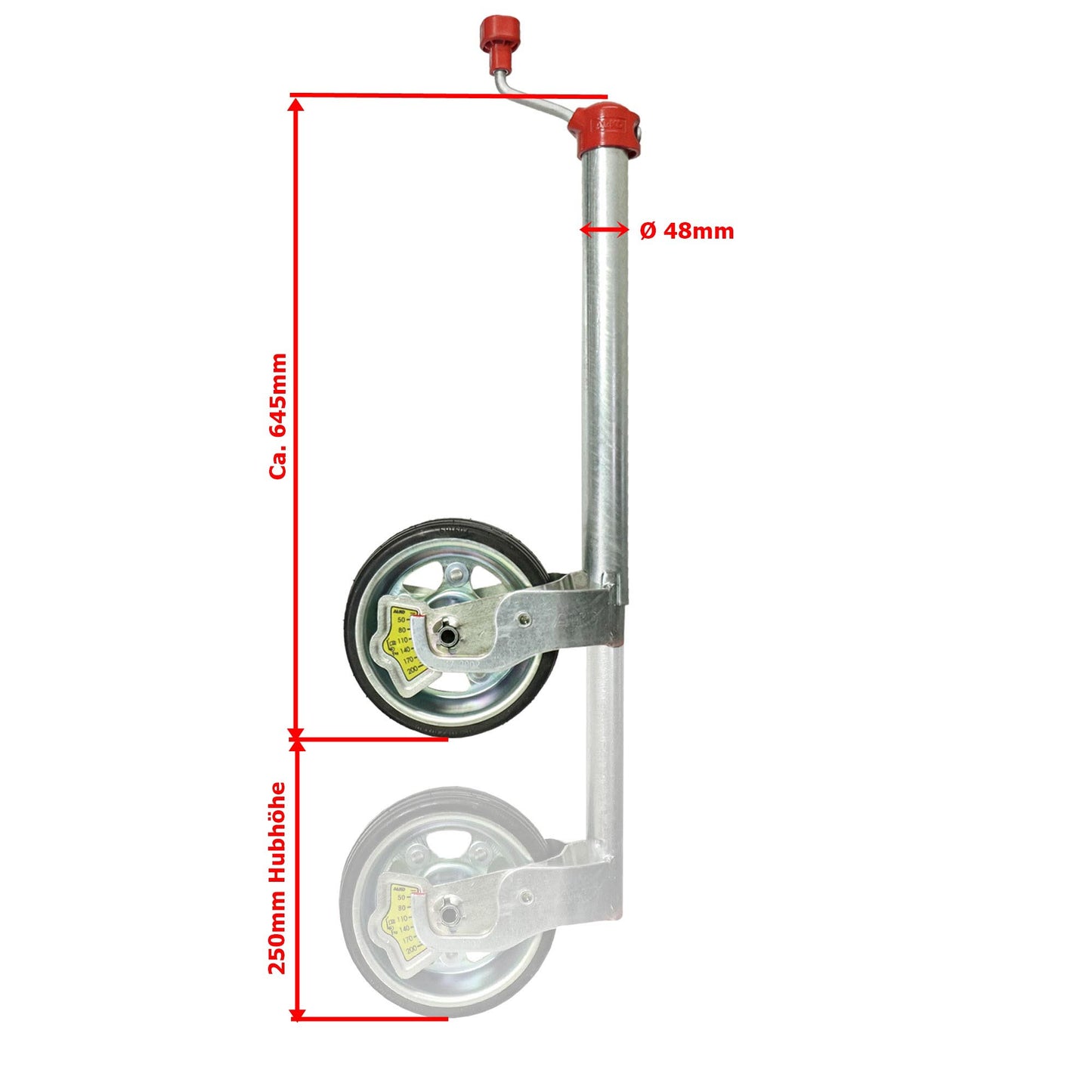 ALKO Stützrad 230x80mm Premium