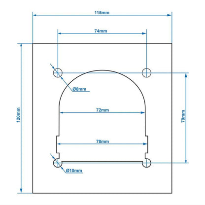 SPP lashing trough + counter plate simply with spring eyelet
