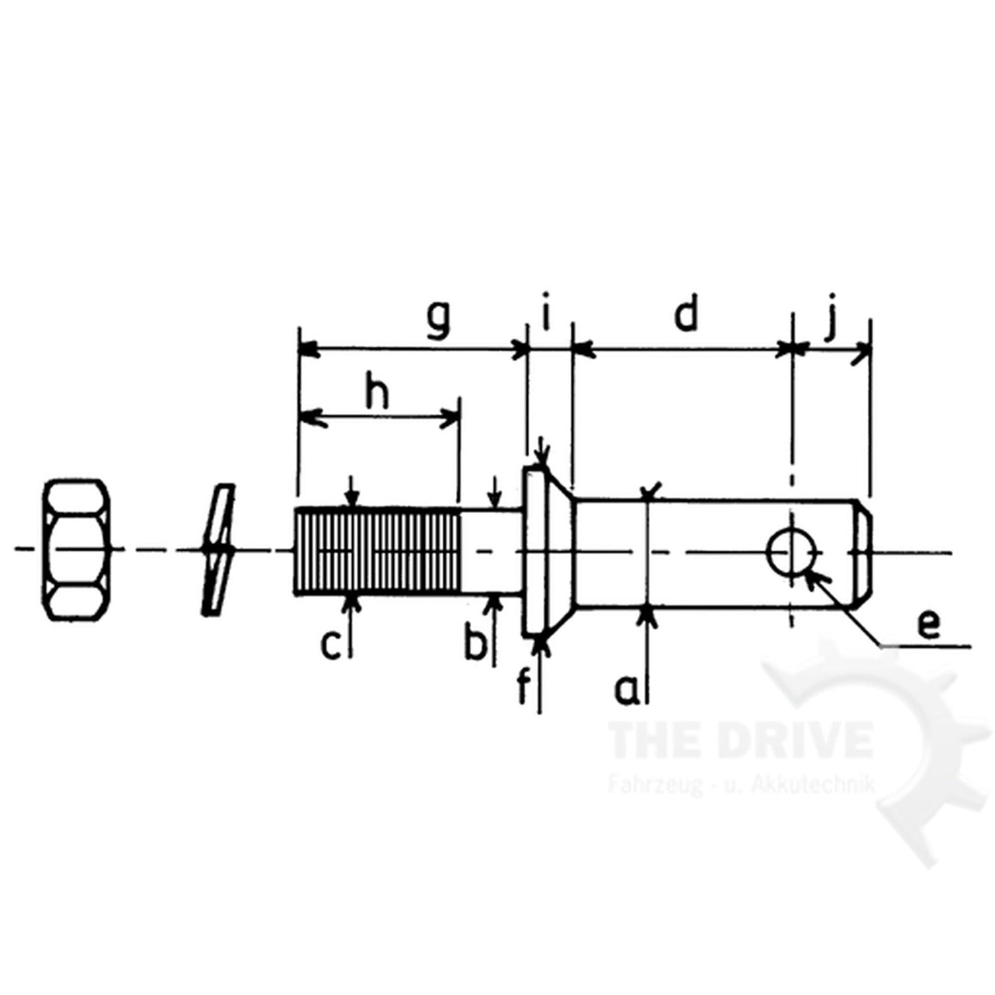 Unterlenkerbolzen Kat.1 zum Verschrauben Ø22mm L. 130mm M20x1,5