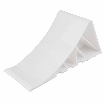 Unterlegkeil Bremskeil Weiss mit Klipp-Halter