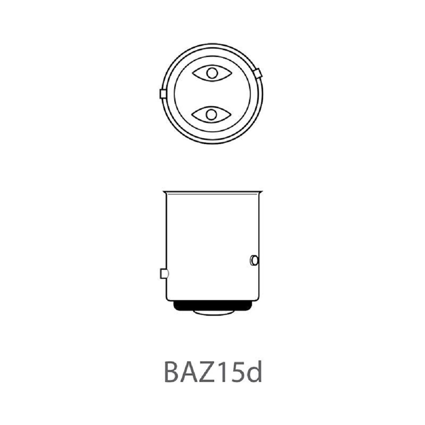 10x Autolampe 12V 21/4W BAZ15d - TMN-shop.de