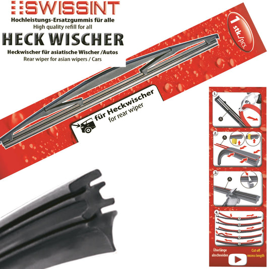 AS42 Swissint 1x Ersatzgummi für Asiatischen Heckwischer 420mm - TMN-shop.de