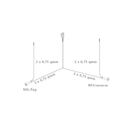 Aspöck Anschlusskabel 6m 13-polig mit DC-Abg. 4,5m - TMN-shop.de