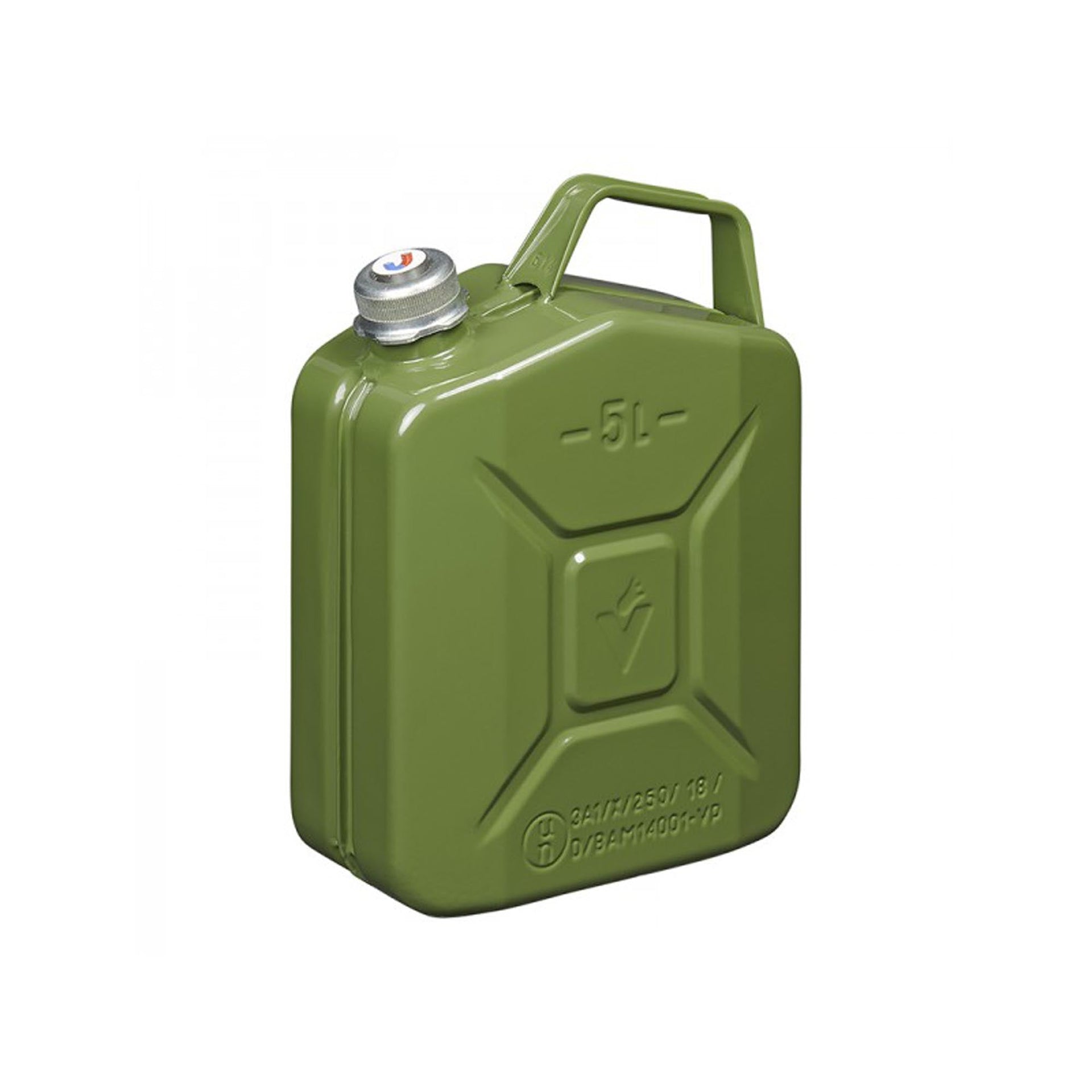 Benzinkanister 20L metall grün mit magnetischem Schraubverschluss