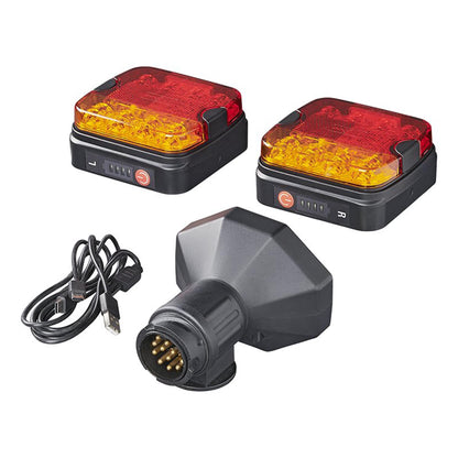 Blurtooth LED Rückleuchten Set 13-polig kabellos mit Magnethalter - TMN-shop.de