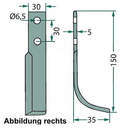 Fräsmesser passend für Holder E5 E6 E8 E9 links - TMN-shop.de