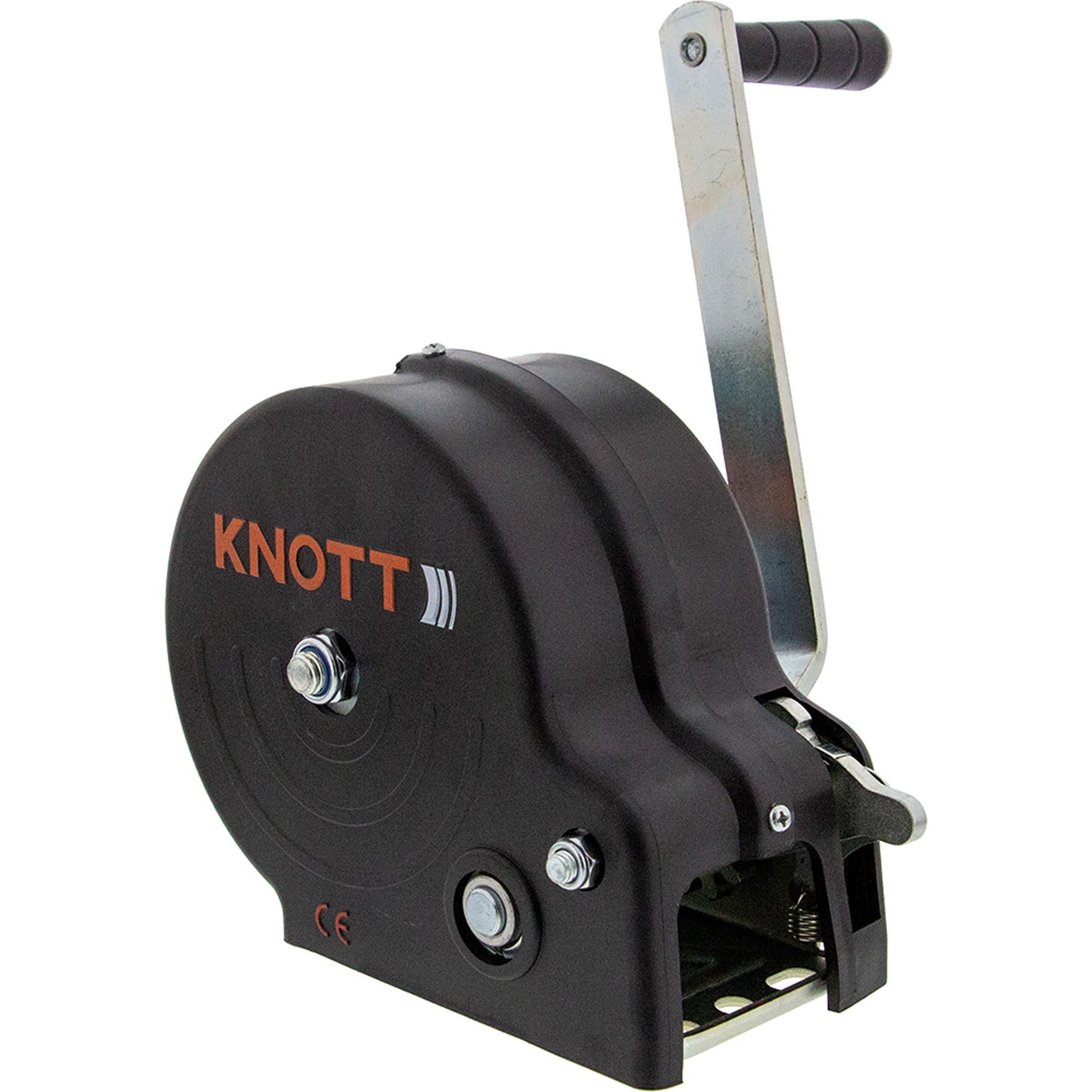 Knott Gurtwinde mit Gehäuse, 7m Band und Haken 450kg - TMN-shop.de