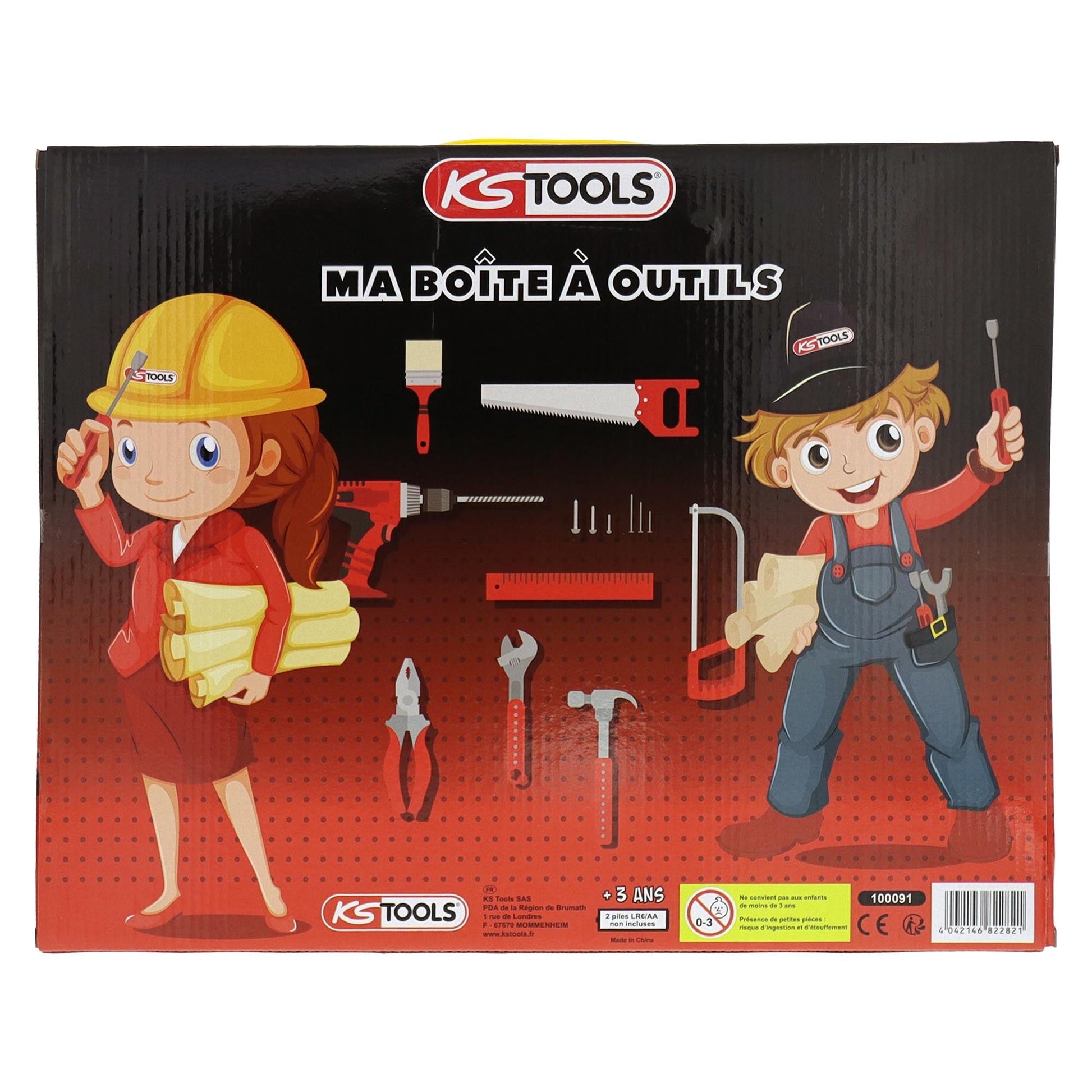 KS Tools 18-tlg. Spielzeug Werkzeugset für Kinder mit Akkuschrauber ab 3 Jahren - TMN-shop.de