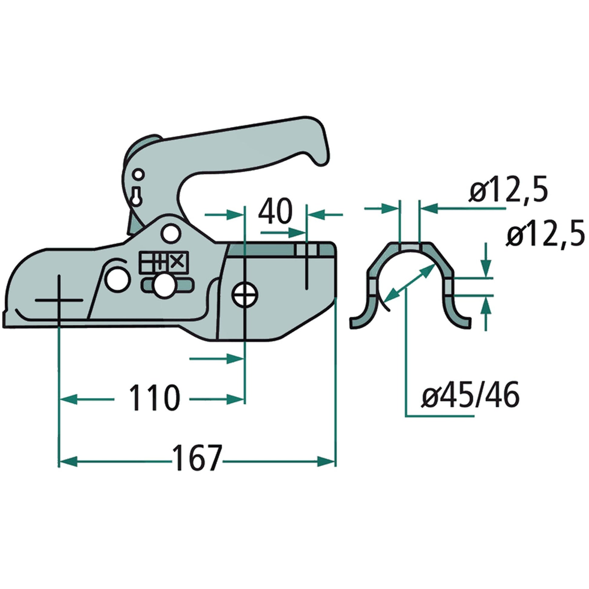 Winterhoff WW220RA Zugmaul 2200kg ehemals ALBE EM220RA - TMN-shop.de