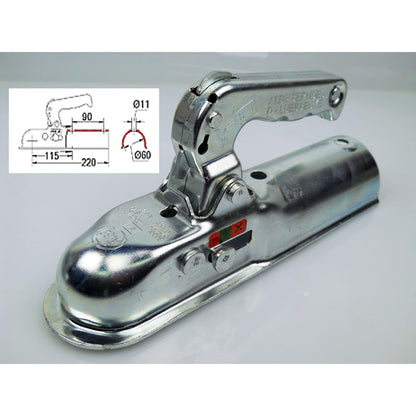 Winterhoff Zugmaul 8B 800KG Ø60mm Rund - TMN-shop.de